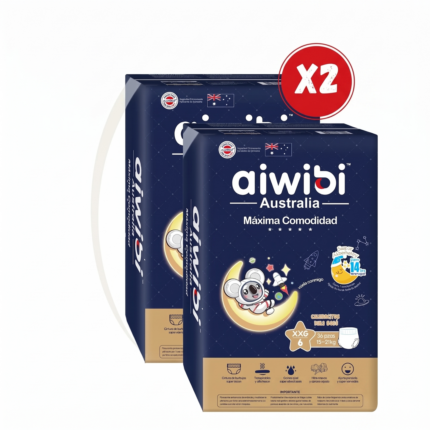 Calzoncitos Pants Aiwibi (2 pqts)