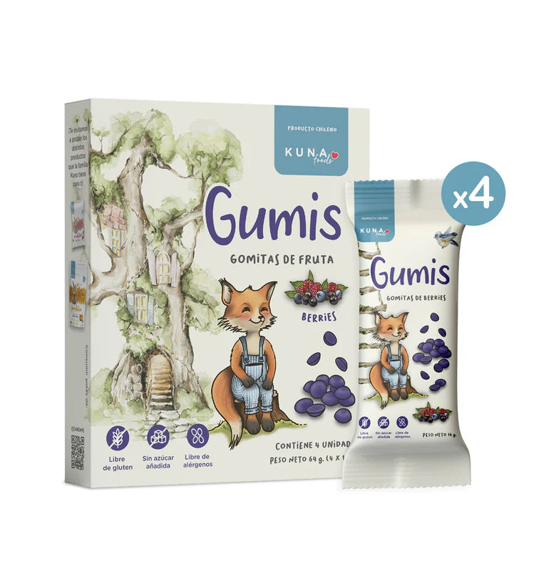 Gumis Kuna Foods - Caja 4 un (64g)
