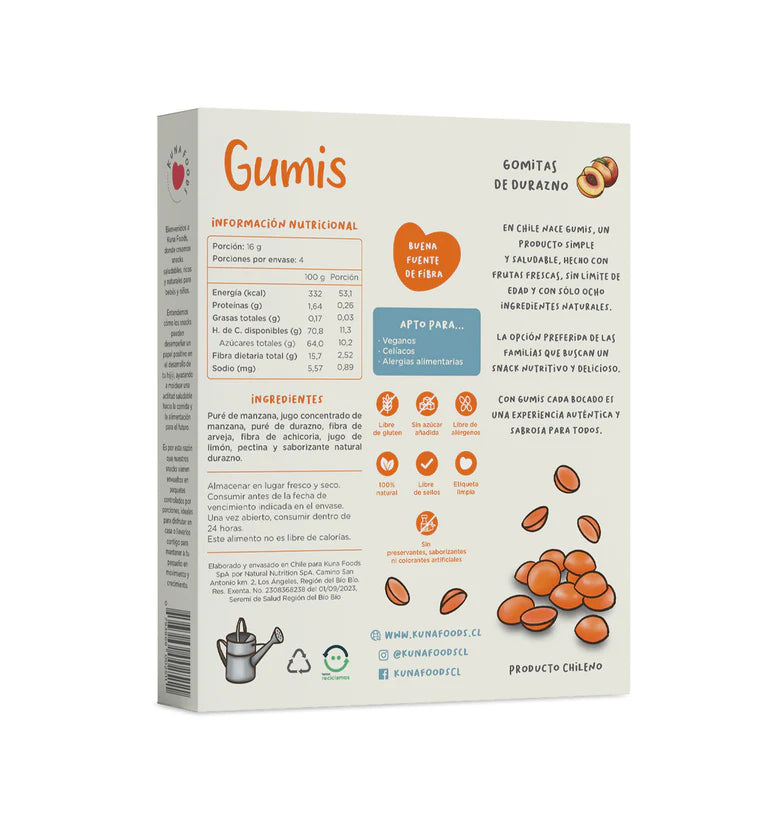 Gumis Kuna Foods - Caja 4 un (64g)