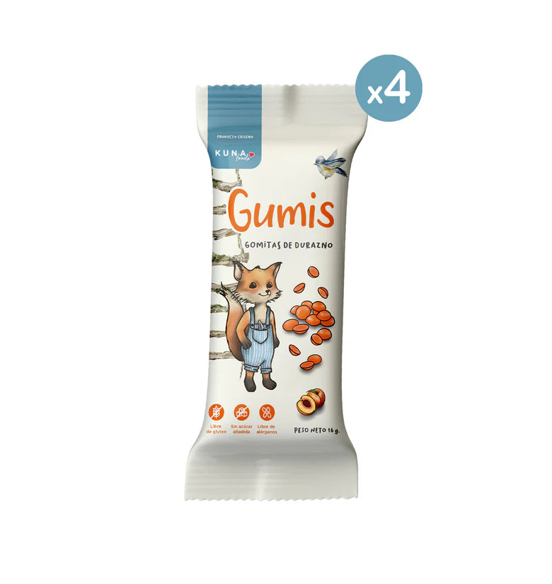 Gumis Kuna Foods - Caja 4 un (64g)
