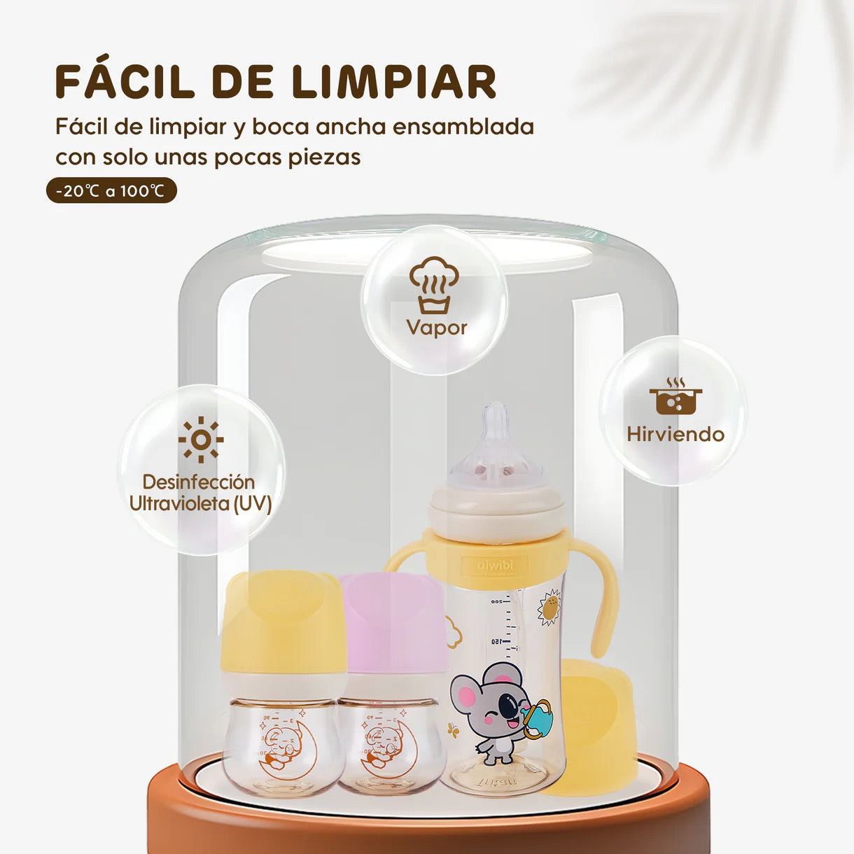 Mamadera Anticólicos Aiwibi Tritan 120ml