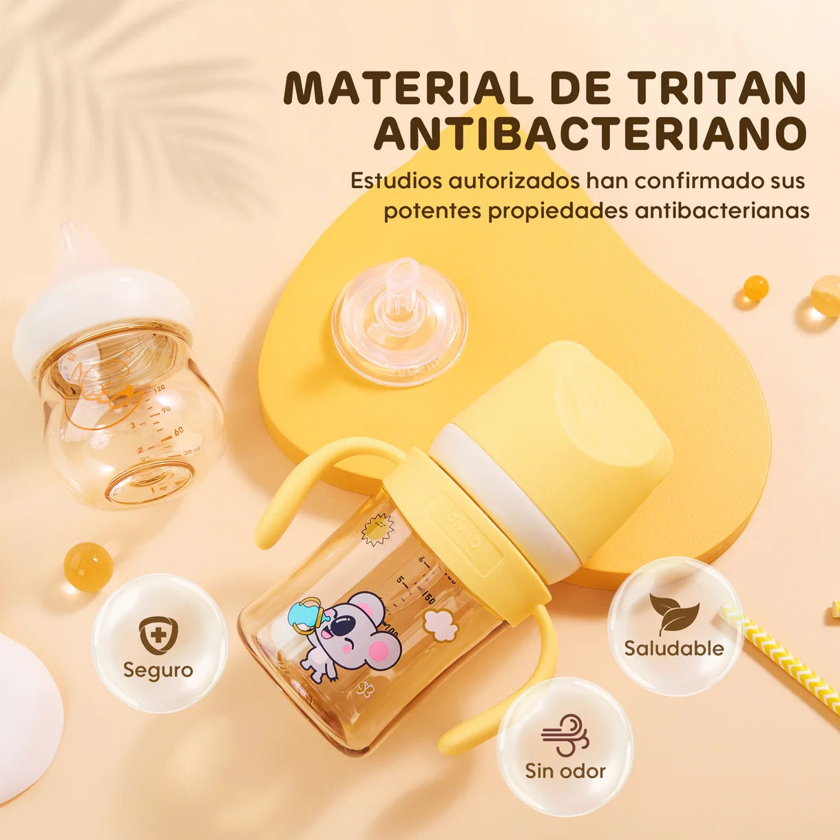 Mamadera Anticólicos Aiwibi Tritan 120ml