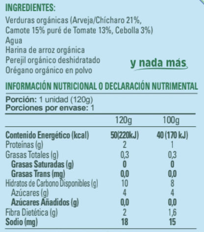 Comidas Verduras Smiley Kids (3 uds)