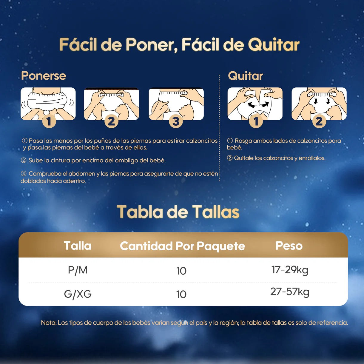 Calzoncitos Nocturnos Aiwibi ComfyNite (2 pqts)