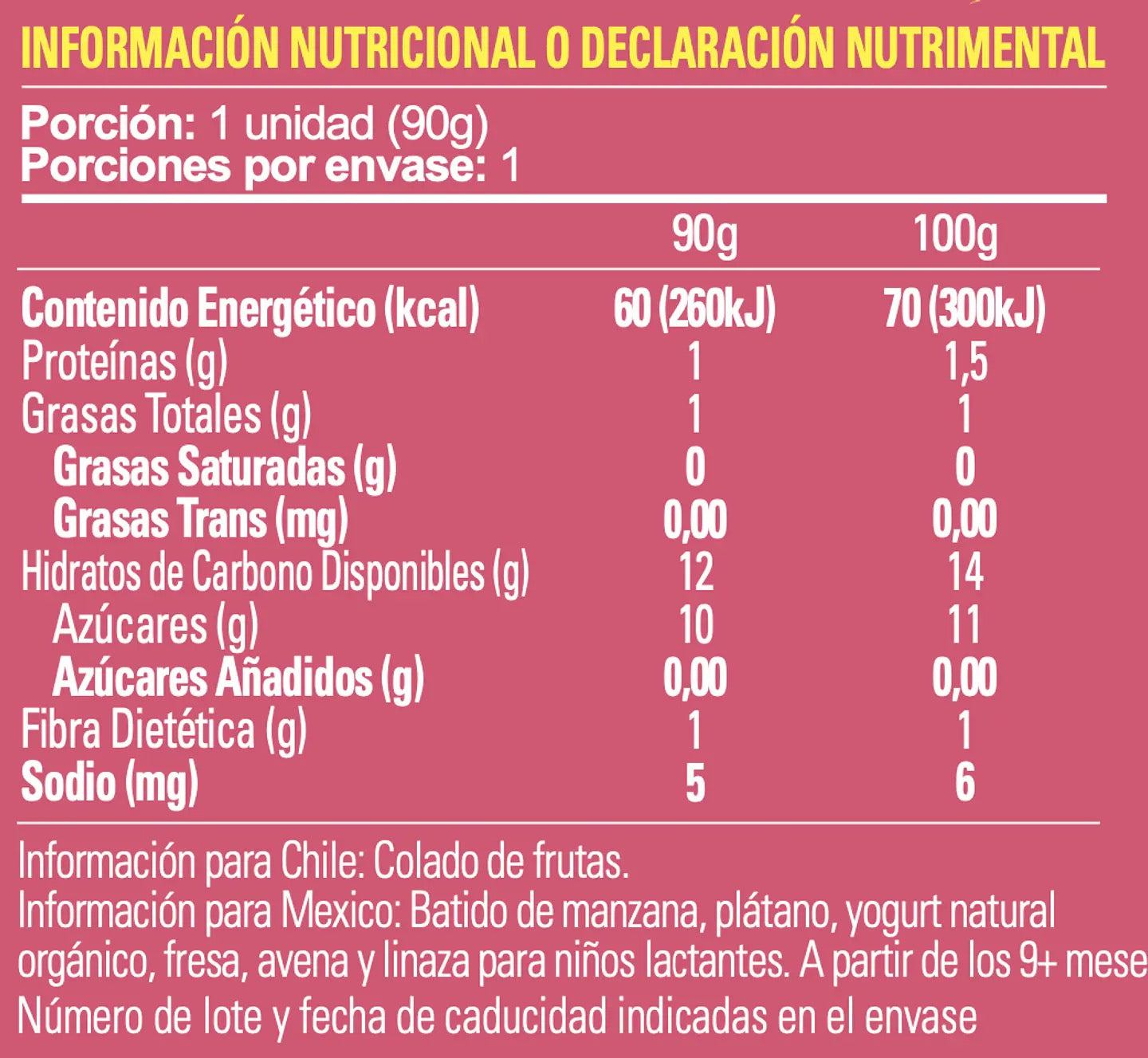 Smoothies Orgánicos (Pack de 3 uds)