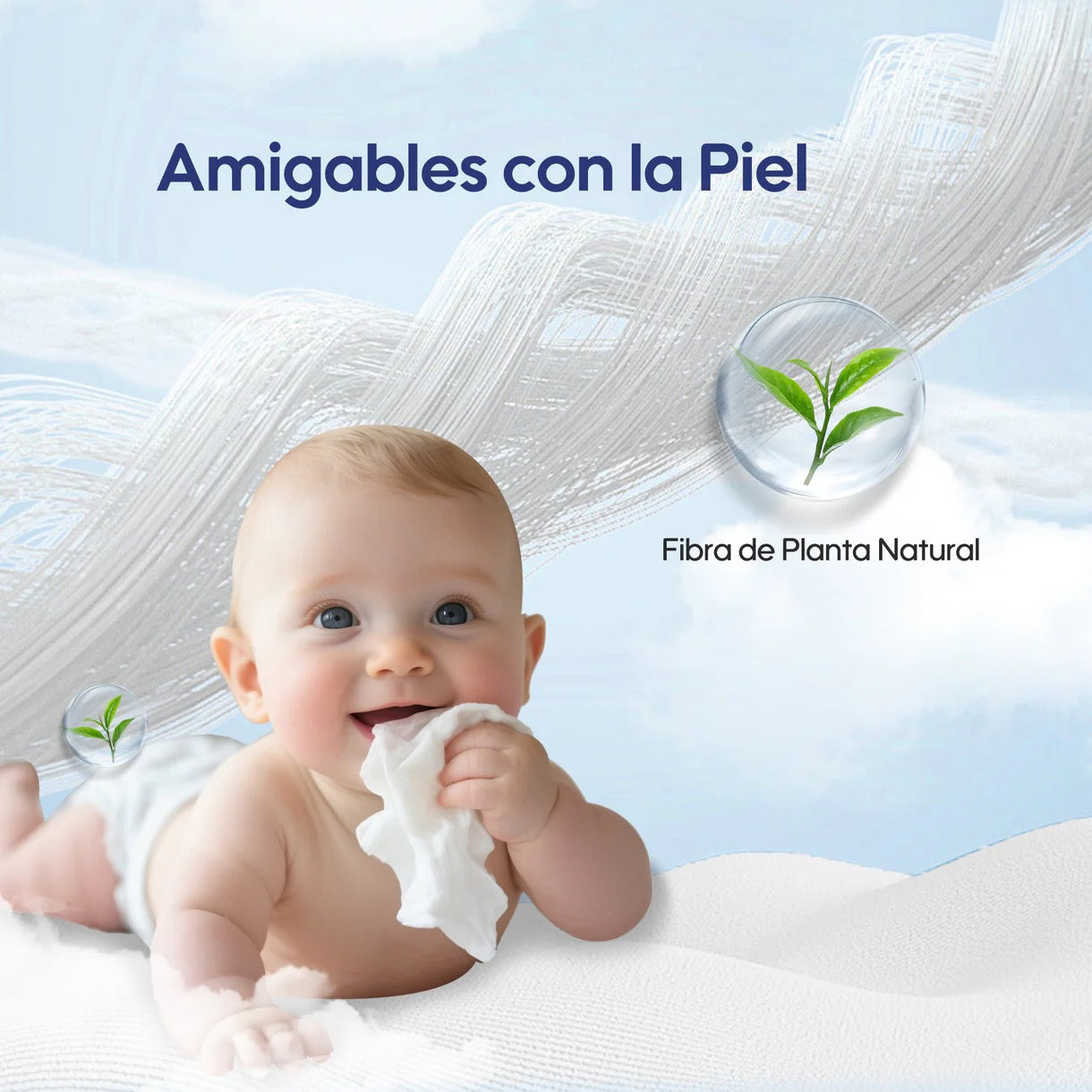 Toallitas Húmedas Aiwibi - 99.91% Agua Pura (pack 3 uds)