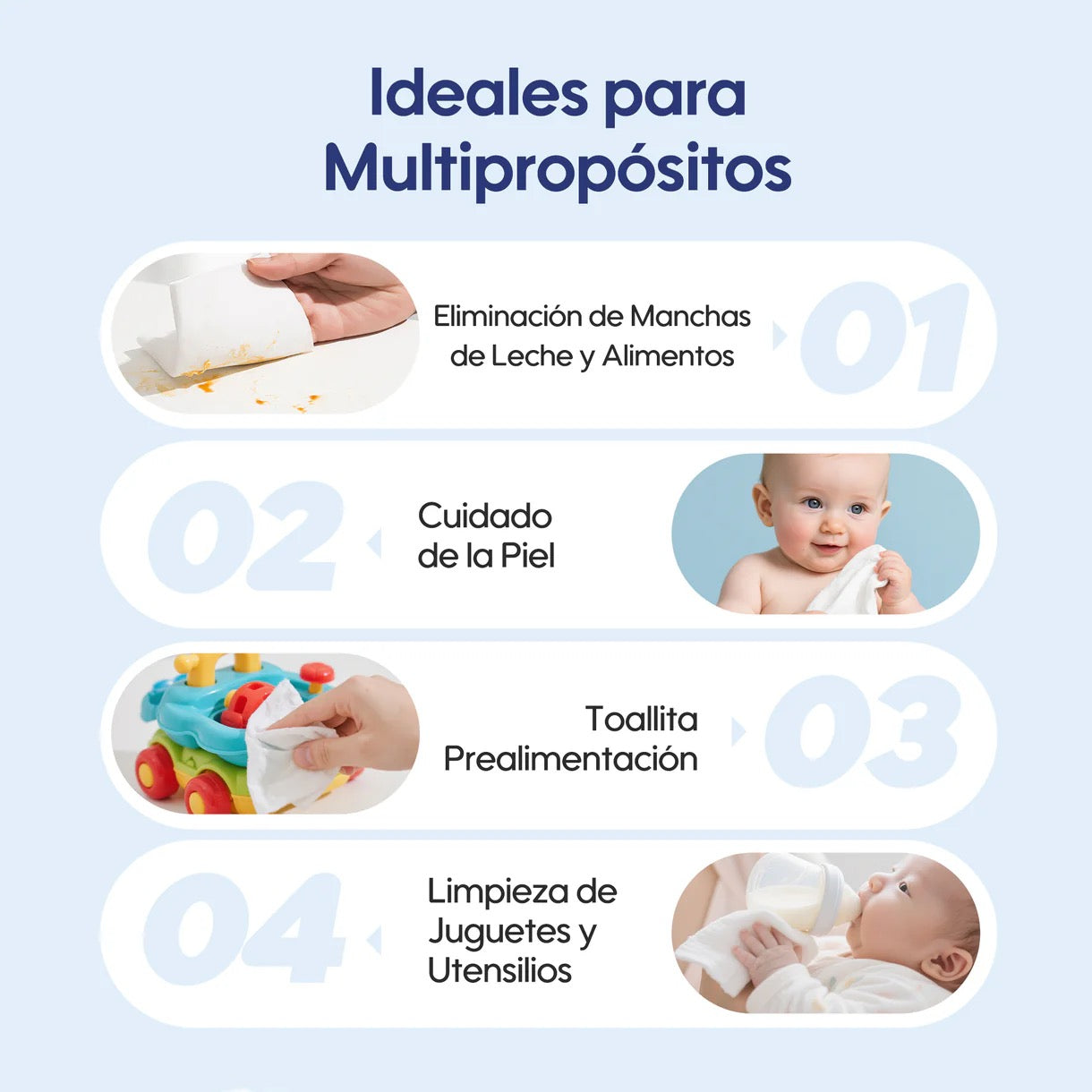 Toallitas Húmedas Aiwibi - 99.91% Agua Pura (pack 3 uds)
