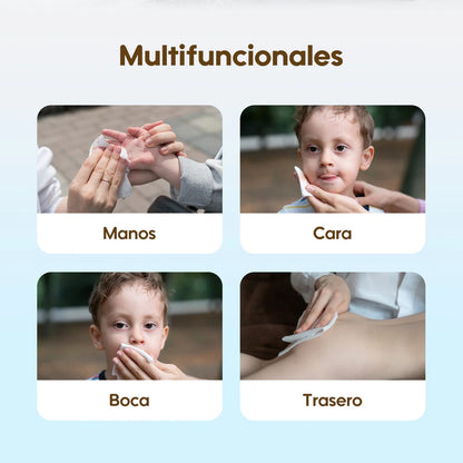 Toallitas Húmedas Aiwibi Papaya y Agua de Manantial (pack 3 uds)