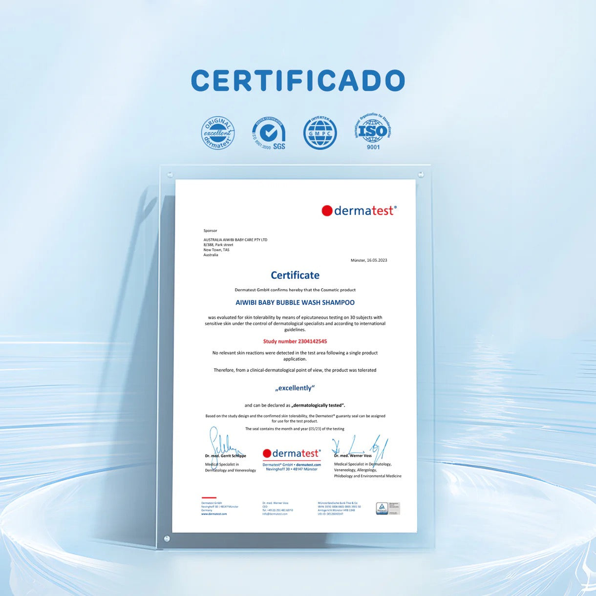 Gel de Baño y Shampoo 2 en 1 Aiwibi Hipoalergénico - 350ml