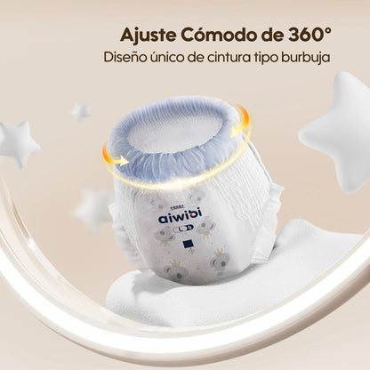 Cintura elástica 360 grados de los calzoncitos Aiwibi Pants para un ajuste cómodo y sin marcas