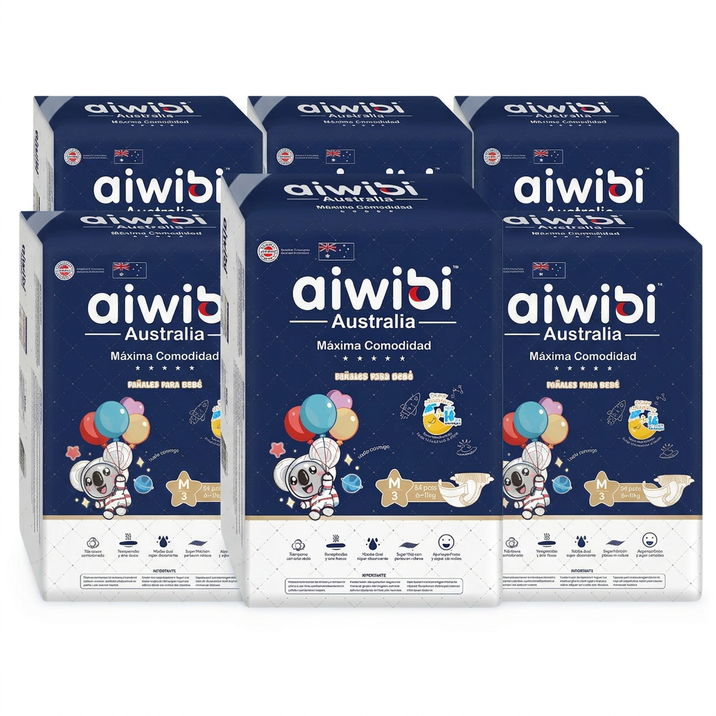 Pañales Aiwibi Máxima Comodidad | Pack Ahorro (2 o 6 uds)