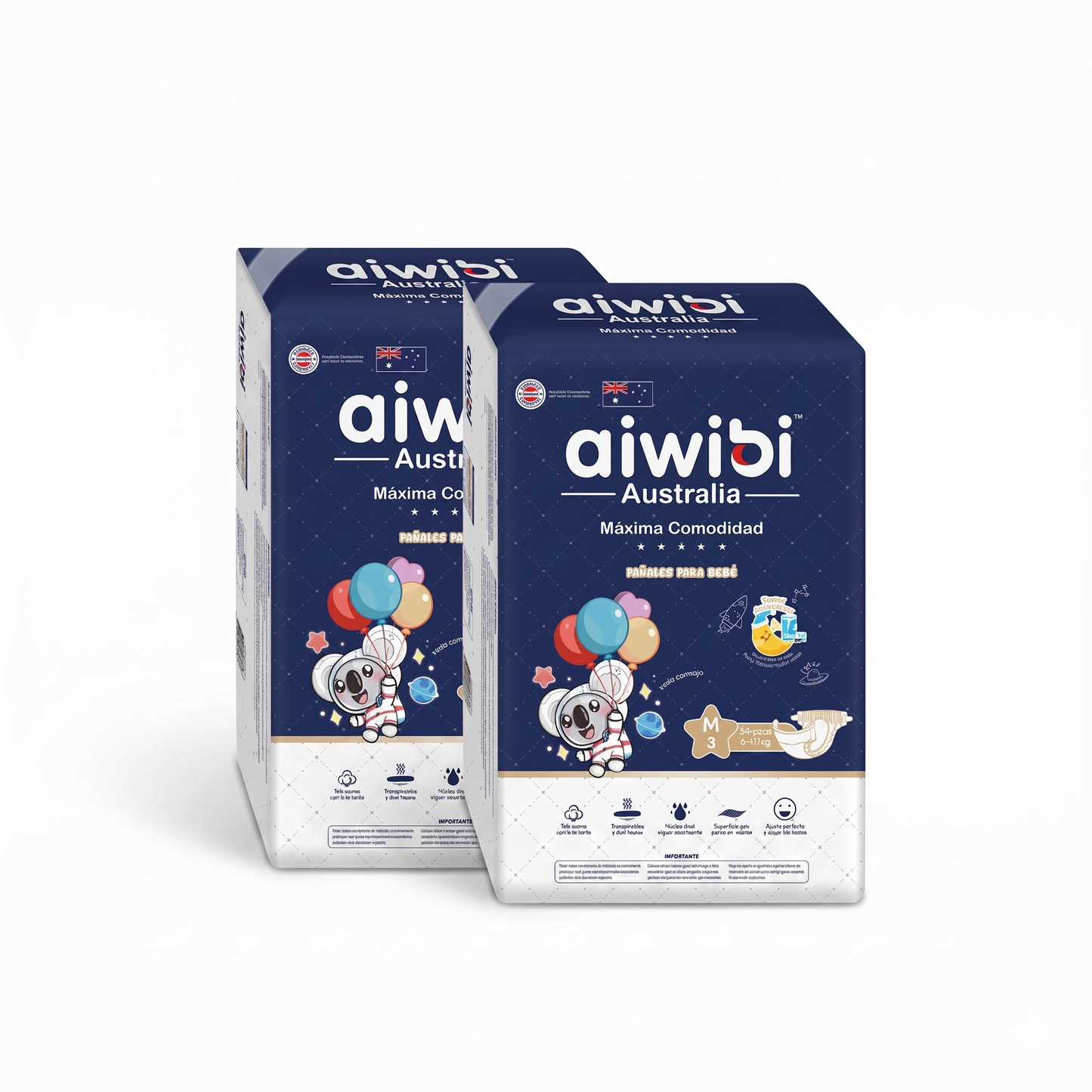 Pañales Aiwibi Máxima Comodidad | Pack Ahorro (2 o 6 uds)