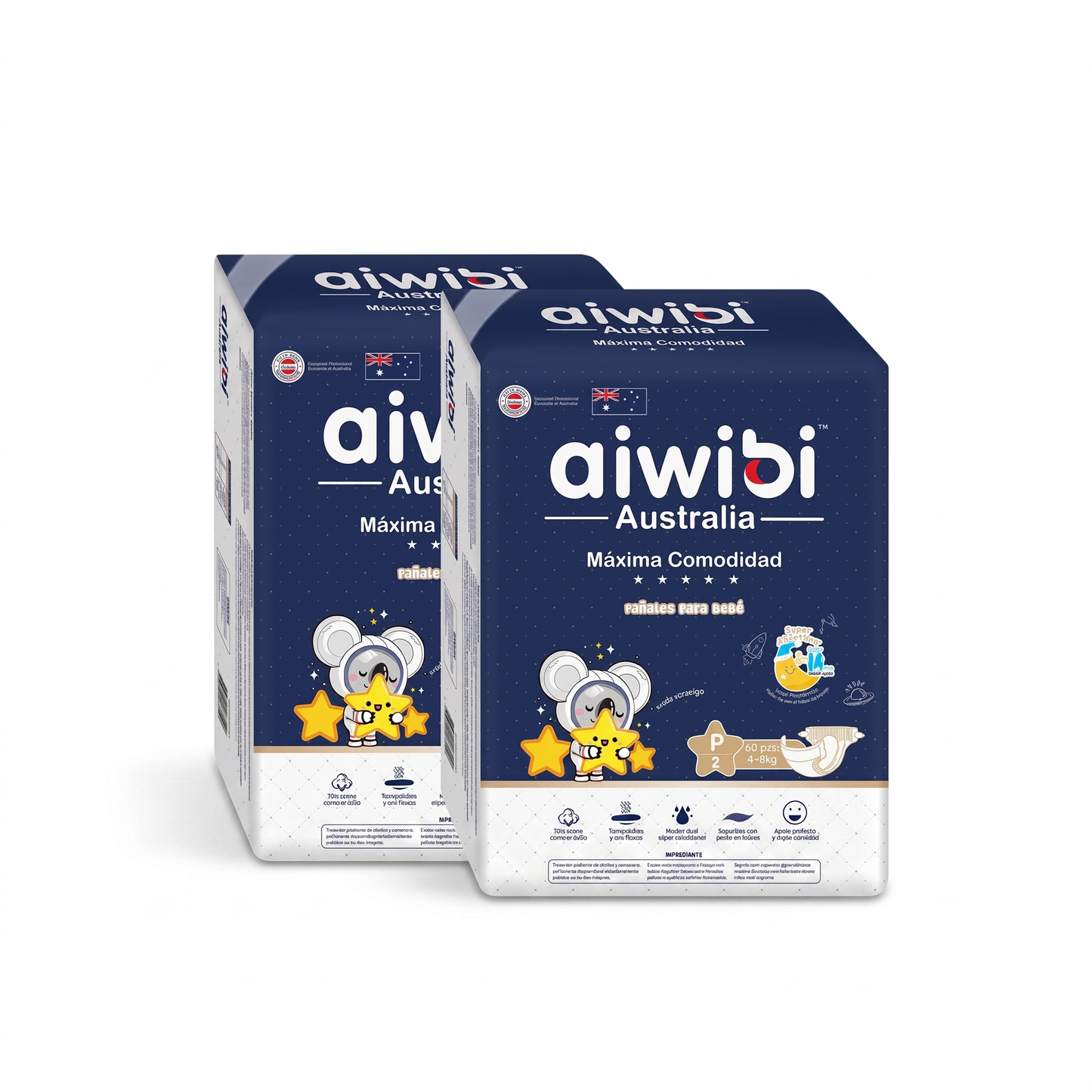 Pañales Aiwibi Máxima Comodidad | Pack Ahorro (2 o 6 uds)