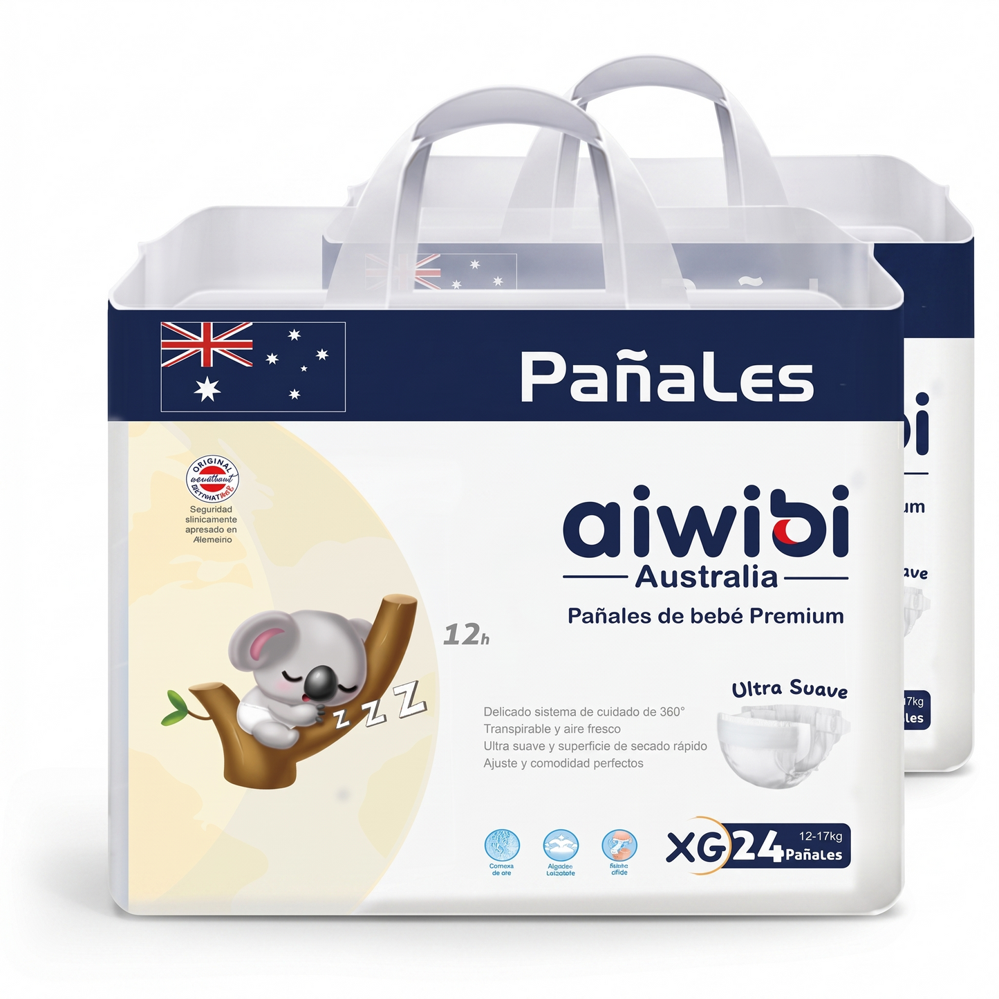 Pañales Premium Aiwibi Ultra Suaves | Pack Ahorro Inteligente (2 o 6 uds)