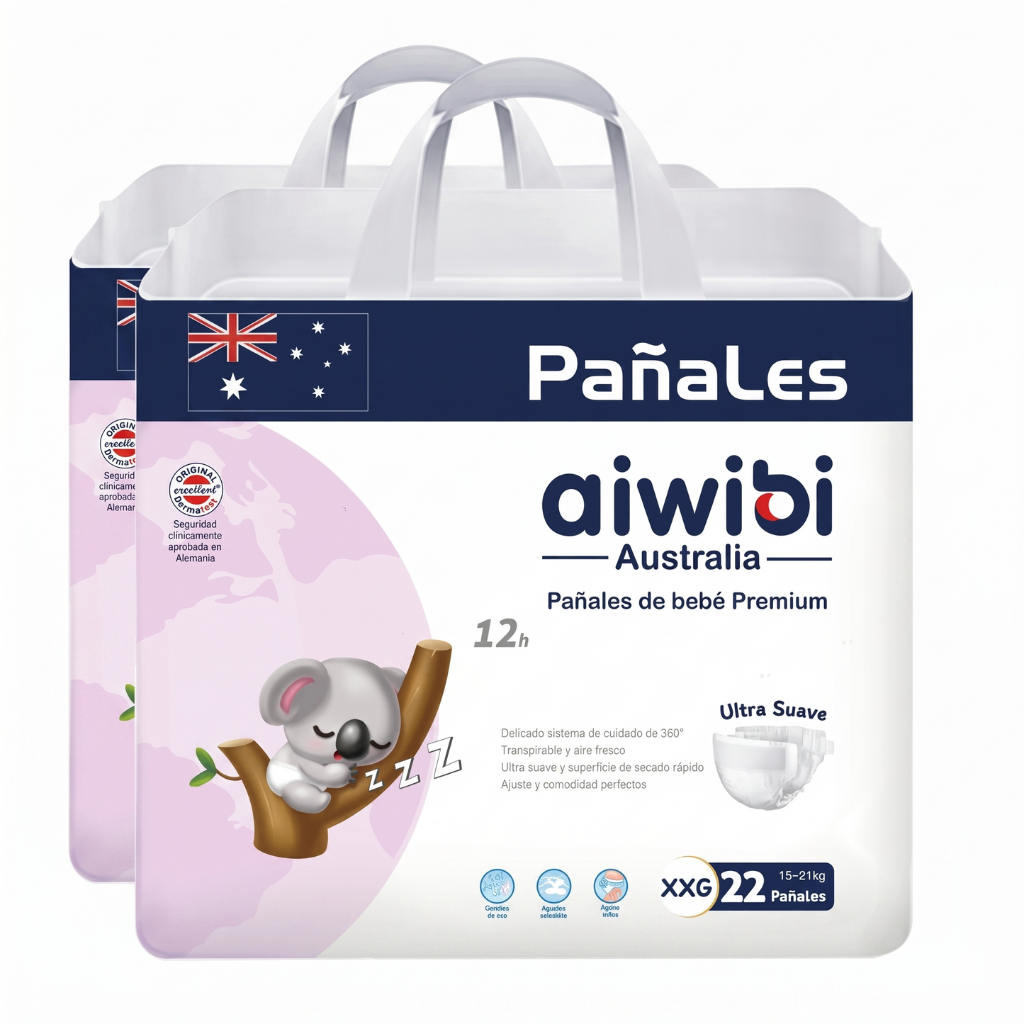 Pañales Premium Aiwibi Ultra Suaves | Pack Ahorro Inteligente (2 o 6 uds)