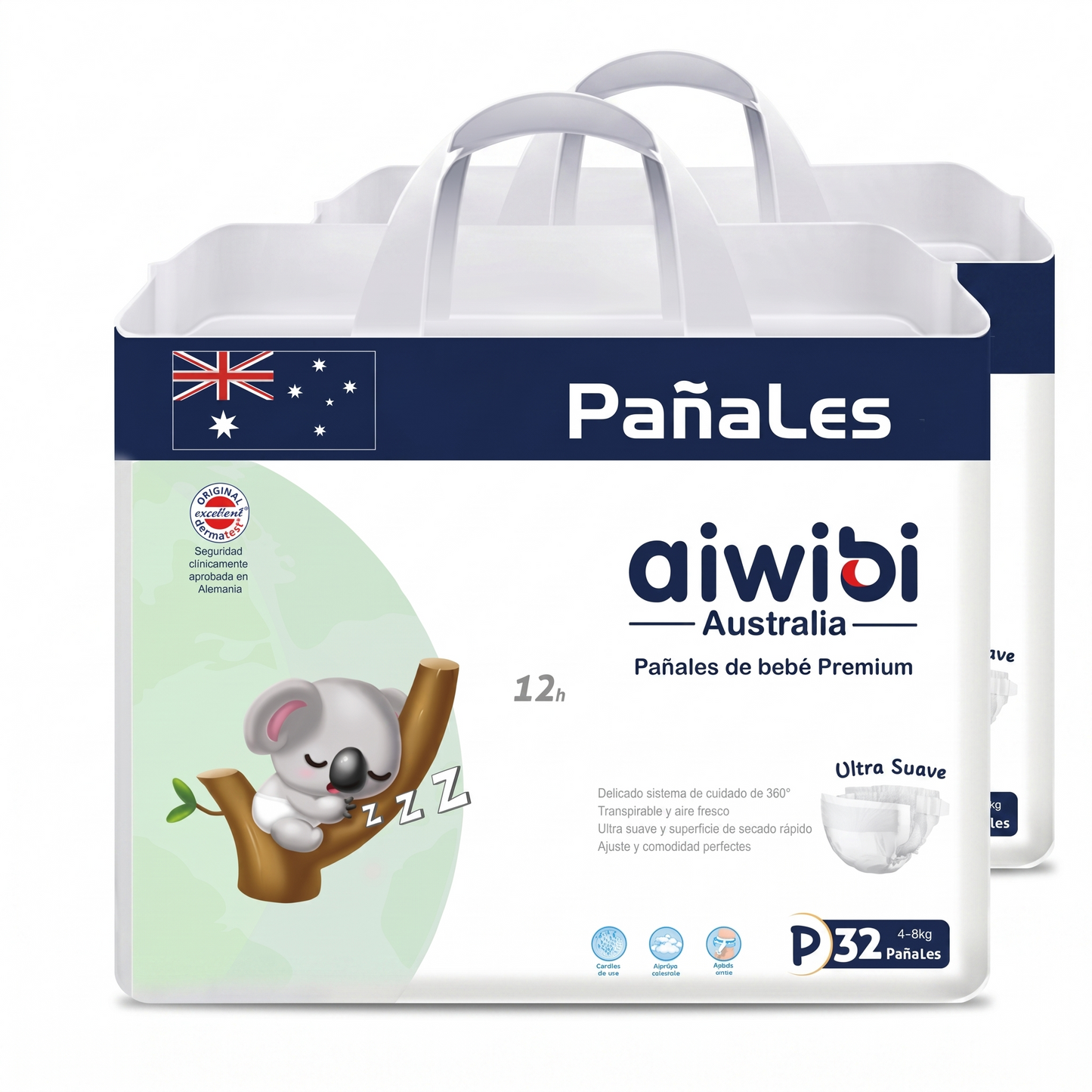 Pañales Premium Aiwibi Ultra Suaves | Pack Ahorro Inteligente (2 o 6 uds)