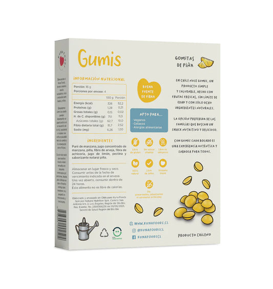 Gumis Kuna Foods - Caja 4 un (64g)