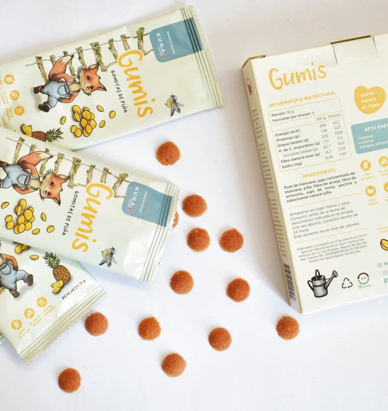 Gumis Kuna Foods - Caja 4 un (64g)