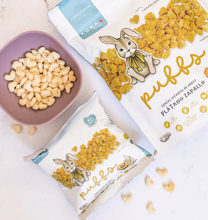 Puffs Plátano Zapallo Kuna Foods - Formato Familiar (50g)