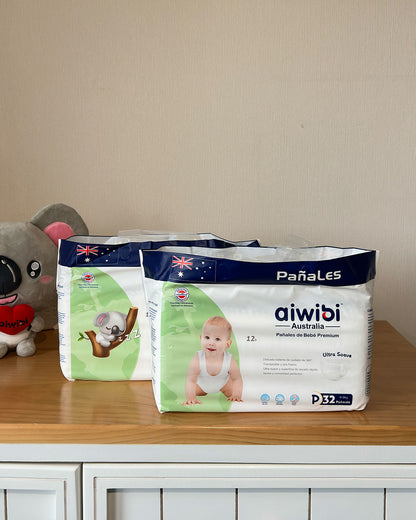2 Paquetes Pañales Aiwibi Premium