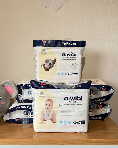 6 Paquetes Pañales Aiwibi Premium