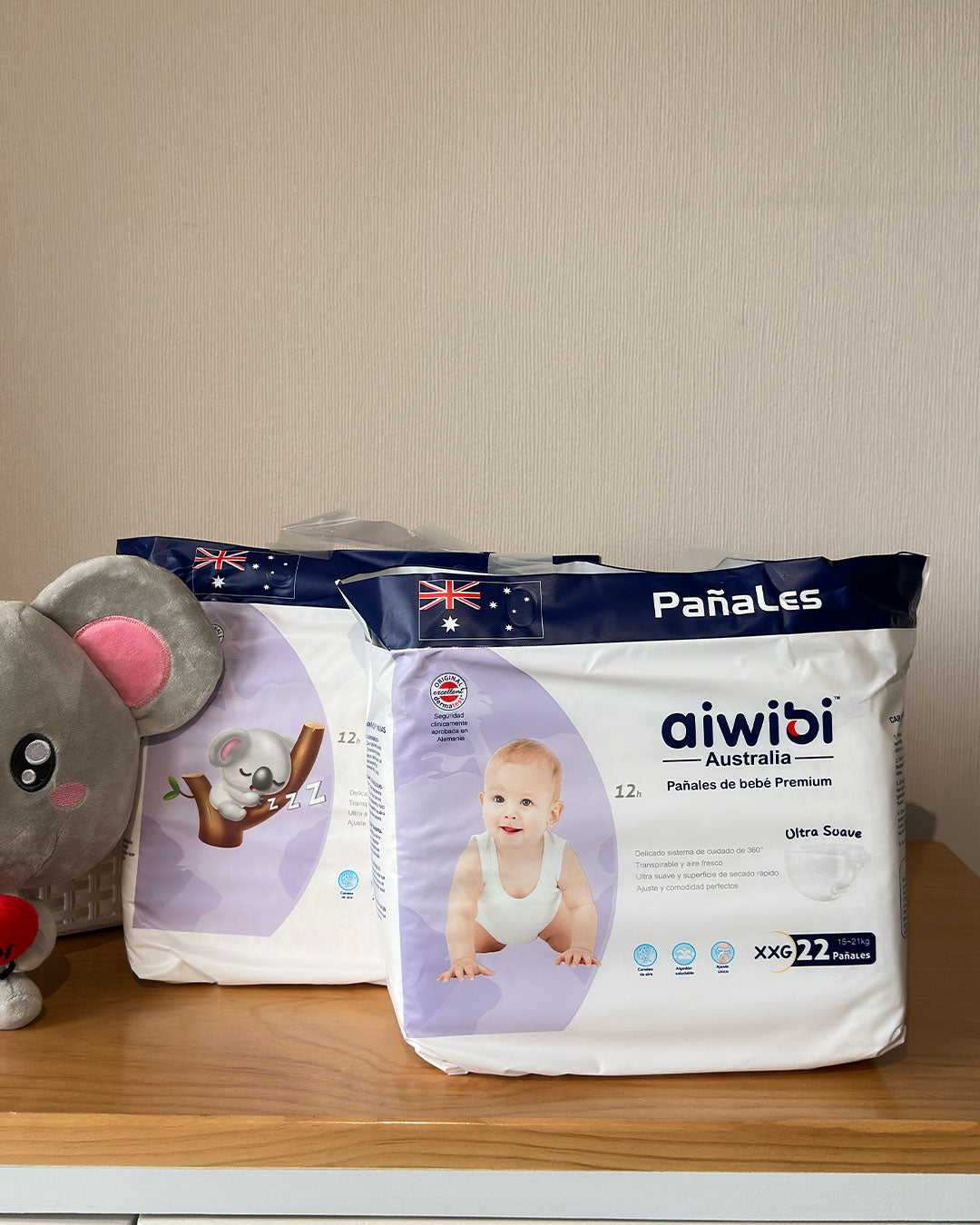 2 Paquetes Pañales Aiwibi Premium