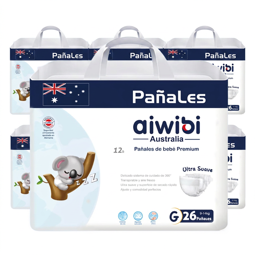 Pañales Premium Aiwibi Ultra Suaves | Pack Ahorro Inteligente (2 o 6 uds)