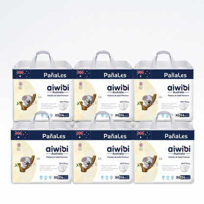 Pañales Premium Aiwibi Ultra Suaves | Pack Ahorro Inteligente (2 o 6 uds)