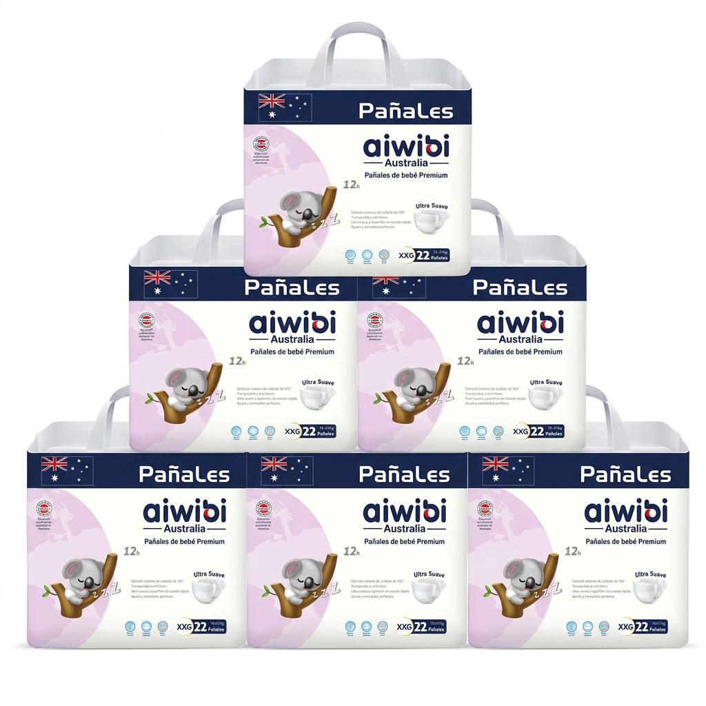 Pañales Premium Aiwibi Ultra Suaves | Pack Ahorro Inteligente (2 o 6 uds)