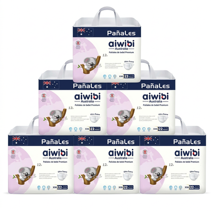 Pañales Premium Aiwibi Ultra Suaves | Pack Ahorro Inteligente (2 o 6 uds)