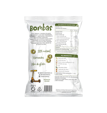Bombas de Maní Kuna Foods 20g – Colación Saludable Libre de Sellos