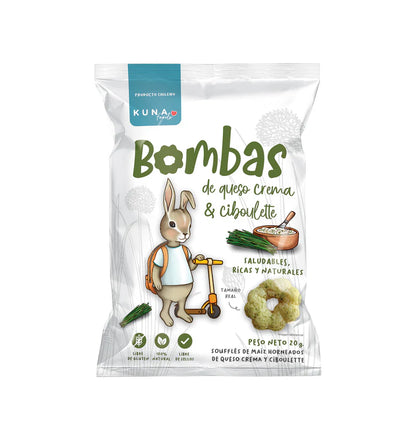 Bombas de Maní Kuna Foods 20g – Colación Saludable Libre de Sellos