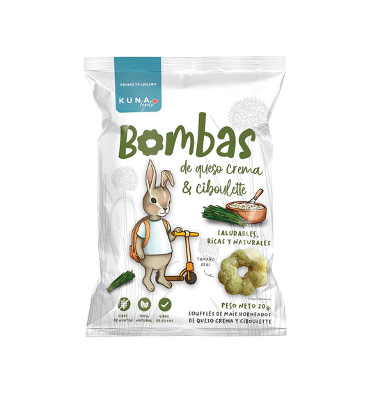 Bombas de Maní Kuna Foods 20g – Colación Saludable Libre de Sellos