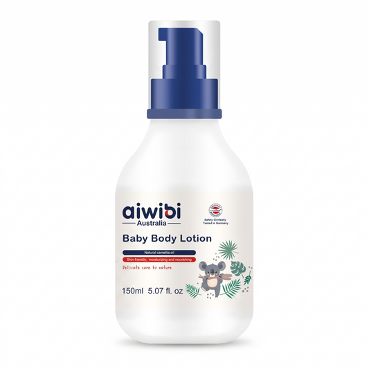 Envase de loción corporal para bebés Aiwibi 150ml para hidratación de piel sensible