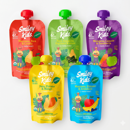 Compotas Orgánicas Smiley Kids (5 uds)